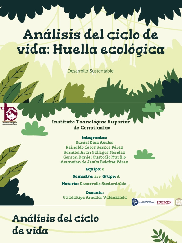 4.8.1 Analisis Del Ciclo de Vida Huella Ecologica | PDF | Evaluación ...