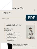 Panduan Teknis Tes Taep