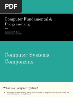 LECTURE02 BES10b COMPUTER FUNDAMENTALS AND PROGRAMMING