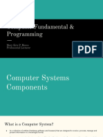 LECTURE02 BES10b COMPUTER FUNDAMENTALS AND PROGRAMMING