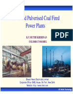 Advanced Pulverised Coal Fired Power Plants: K.V.Muthukrishnan