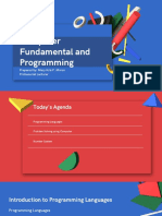 Computer Fundamental and Programming: Prepared By: Mary Kris P. Morco Professorial Lecturer