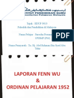 Laporan Fenn Wu & Ordinan Pelajaran