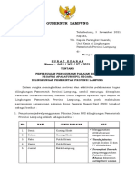 Surat Edaran Gubernur Tentang Penyesuaian Pakaian Dinas ASN Perangkat Daerah Dilingkungan Pemerintah Provinsi Lampung