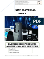 Learning Material: Electronics Products Assembling and Services