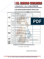 Programacion Capacitacion Virtual 2021