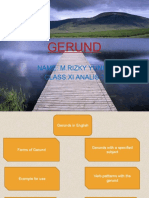 Gerunds in English