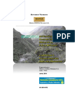 Condiciones del área del proyecto minero U.E.A. Retamas