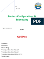 Lab - 1-Routers Configurations Subnetting + Assignment 5 Marks - PDF