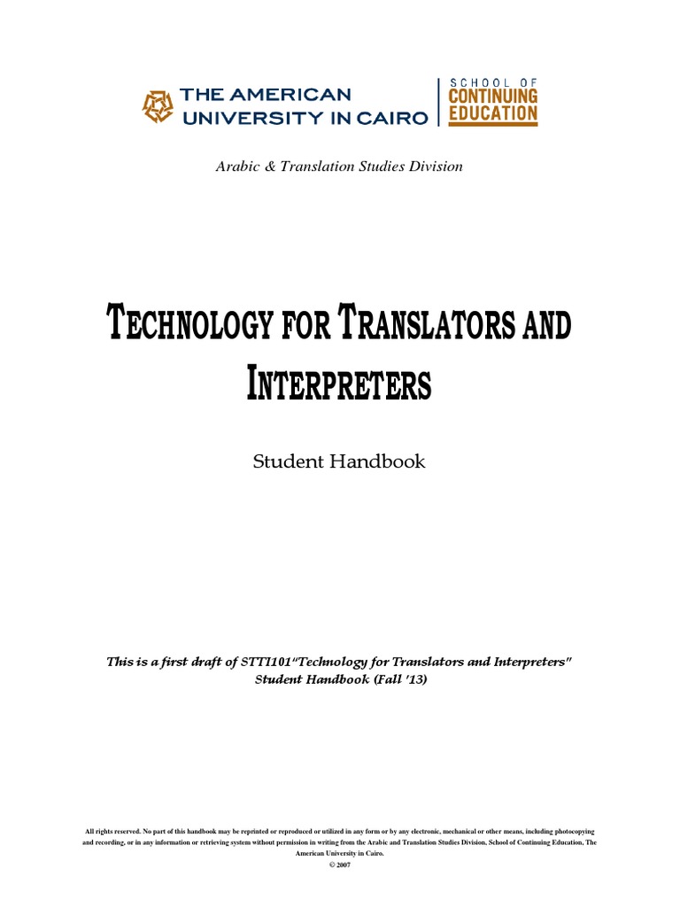 Technology For Translators and Interpreters | Download Free PDF ...