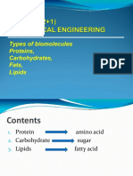 Types of Biomolecules Proteins, Carbohydrates, Fats, Lipids