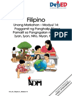 Filipino 3 - Q1 - Module 14 - CO - Paggamitangpanghalipbilang - v2