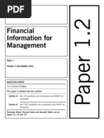 F2 Past Paper - Question12-2003