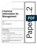 F2 Past Paper - Question12-2003