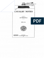 1917 US Army Manual Cavalry Notes (Information On British and French Experiences in WW1)