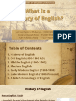 What Is A History of English
