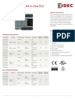 Microsmart Fc6A All-In-One PLC: Cpu Module Specifications