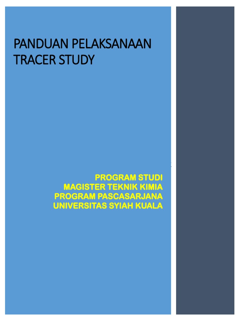 Panduan Tracer Study Magister Teknik Kimia | PDF