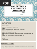 The Browser Capabilities Component