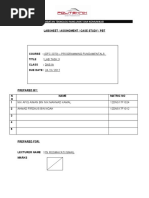 Labsheet / Assingment / Case Study / PBT: Jabatan Teknologi Maklumat Dan Komunikasi