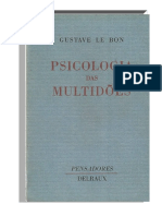 LE BON, Gustav. Psicologia Das Multidões