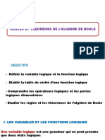 Chapitre 1 Portes Logique Algeble Boole