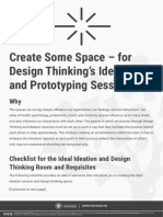 Create Some Space - For Design Thinking's Ideation and Prototyping Sessions