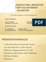 Automated Agricultural Irrigation System With Solar Energy Utilization