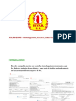 GRUPO EIVAR - Homologaciones, Recursos, Datos Técnicos y Económicos