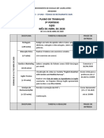 Cef 5 Plano de Trabalho Mã - S de Abril 2020