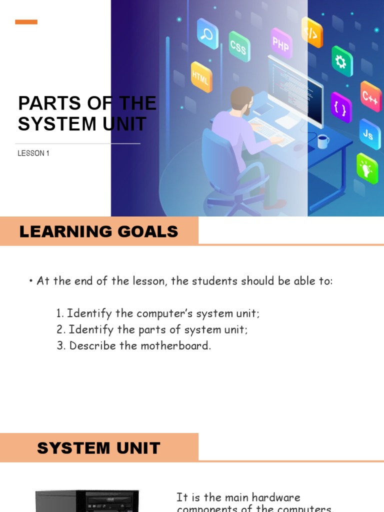Parts of the Computer System Unit | PDF