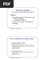 RF System Analysis