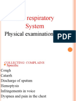 The Respiratory System: Physical Examination