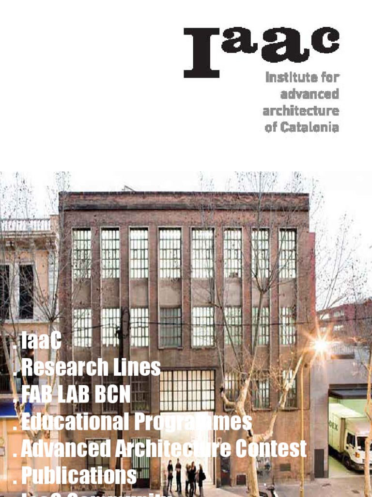 IaaC: Advancing Architecture in Barcelona | PDF