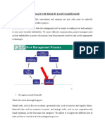 Requirements To Mitigate The Risks by Each Stakeholder