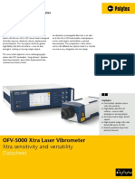 OFV-5000 Xtra Laser Vibrometer: Xtra Sensitivity and Versatility