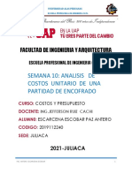 Semana 10 - Costos y Presupuesto - Paz Antero Escarcena Escobar