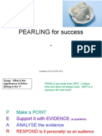 PEARLING For Success: Jonathan Peel UCGS 2013