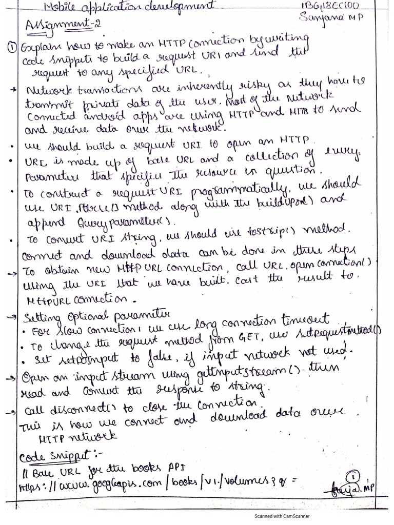 1BG18EC100 - Sanjana M P - MAD - Assignment - 2 | PDF