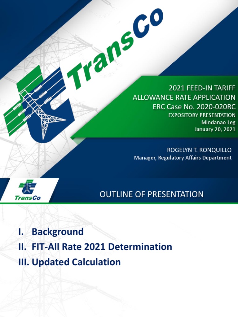 2021 FITAll Rate Determination Expository Presentation Mindanao Leg