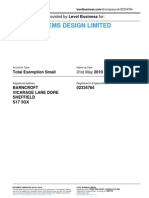 Flow Systems Design Limited: Annual Accounts Provided by Level Business For