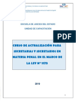 Redacción de Resoluciones en Materia Penal