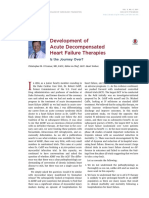 Development of Acute Decompensated Heart Failure Therapies: Is The Journey Over?