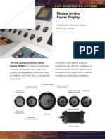 Marine Analog Power Display: A Caterpillar Electronic Engine Monitoring System