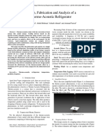 Design, Fabrication and Analysis of A Thermo-Acoustic Refrigerator