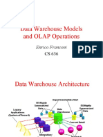 Data Warehouse Models and OLAP Operations: Enrico Franconi
