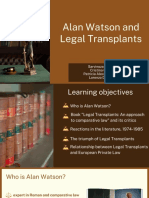 WATSON and Legal Transplants