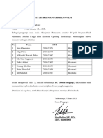 SURAT KETERANGAN Anis Khoerunisa, DKK