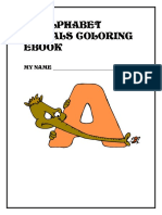 Alphabet Animals Coloring eBook