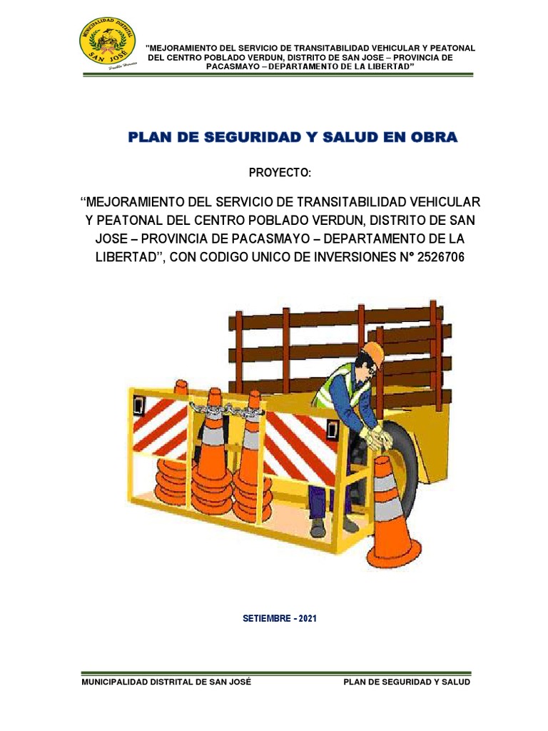 Plan de Seguridad en Obra Verdun | PDF | Seguridad y salud ocupacional ...